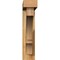 Ekena Millwork Balboa Block Rough Sawn Bracket w/ Offset Brace, Western Red Cedar, 4"W x 18"D x 18"H BKT0402X18X18BOA05RWR - alternate 3